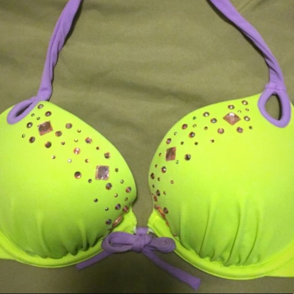 Victoria Secret lime green push up top